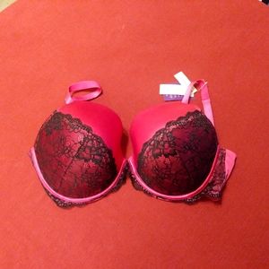 NEW Cacique Lane Bryant 42G Lace Plunge PushUp Bra